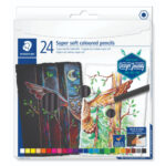 Цветни моливи Staedtler Design Journey super soft, 24 цвята