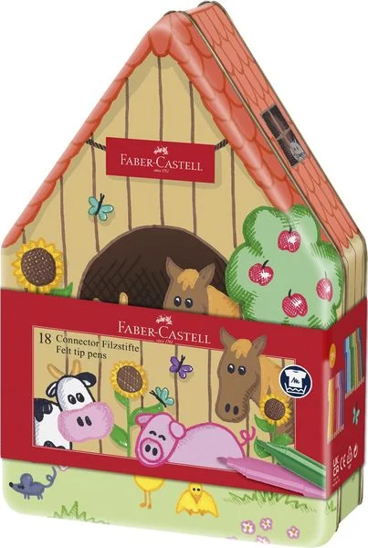 faber-castell-filzstift-connector-bauernhof-18er-set-faber-castell-connector